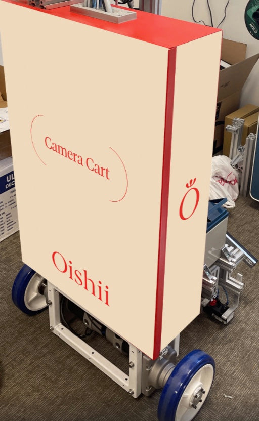 Camera Cartと書かれたOishiiのモニタリング用カート
